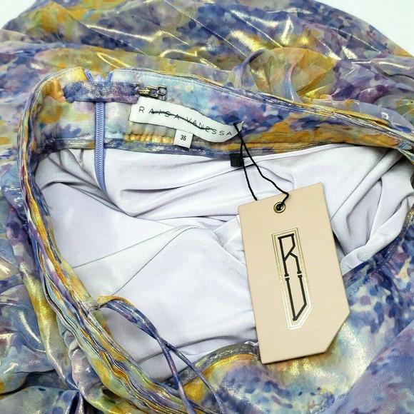 NEW Raisa Vanessa Pleated Chiffon Cut Out Jumpsuit Size FR 36 US 4/6 Small $1800 - Picture 9 of 11